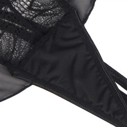 Subblime - Teddy Halter Neck Dos Nu Dentelle Noir L/Xl